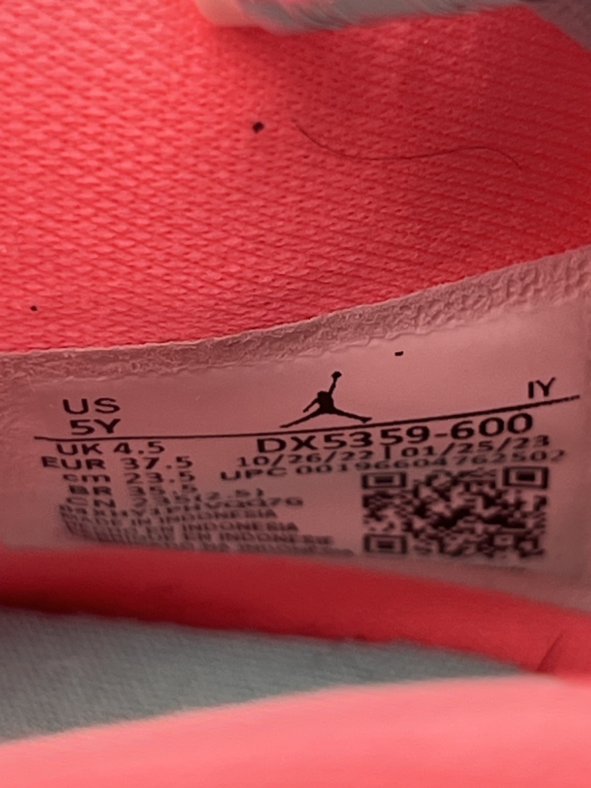 Jordan Tatum 1 Deuce Pink Lemonade Basketball Shoes Boys Size 5Y DX5359-600 thumbnail 3