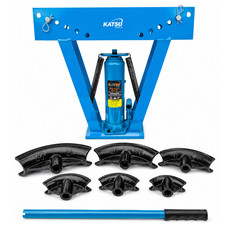 KATSU Tools 12 Ton Hydraulic Pipe Tube Bender with 6 Dies 1/2" 2" Formers 371282