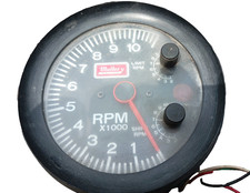 Rare Vintage Mallory Ignition 10k Tachometer W Shift Light Rpm Limiter Hotrod