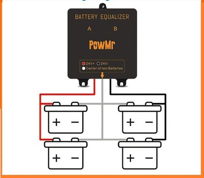 24V Battery Balancer Equalizer Protection batteries 12V Equalizer Lead Battery