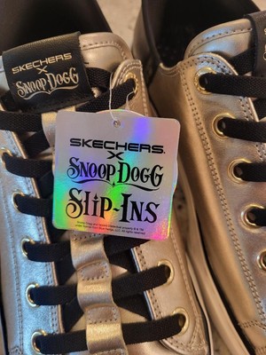 Skechers X Snoop One Low Dogg Slip-in Metallic Champagne 