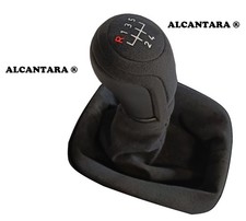 FÜR AUDI A3 8L 8P 8V  SCHALTSACK SCHALTKNAUF 12mm ALCANTARA© 5G SCHWARZ D3