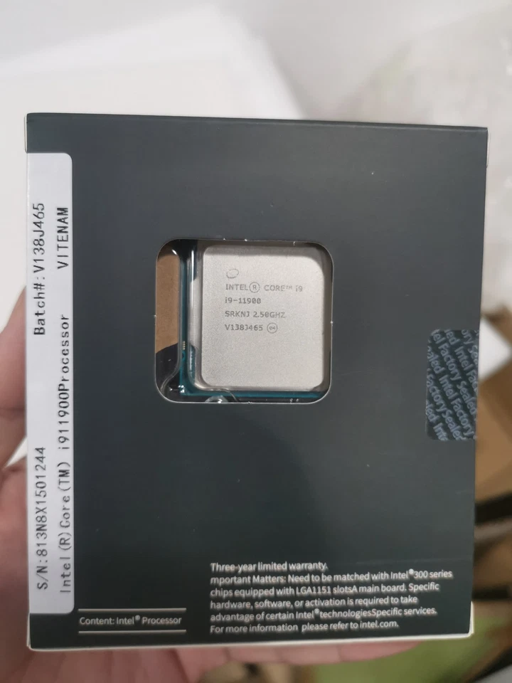 NEW Intel Core i9-11900 SRKNJ 2.5GHz 8 Core LGA1200 65W Desktop Processor CPU - Image 3 of 4