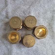 22mm Compression Stop End Cap / Blank Fitting For Copper Pipe x5