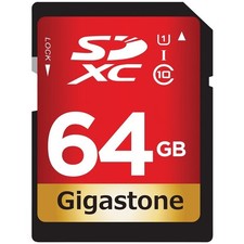 Gigastone GS-SDXC80U1-64GB-R Prime Series SDXC Card 64GB