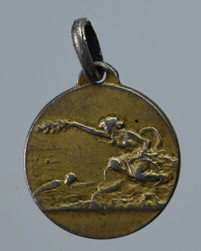 Medaglia premio fascista fasci giovanili di combattimento sportivo in argento - Foto 1 di 2