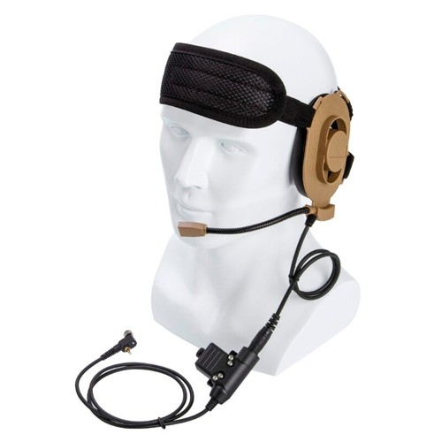 Portable Communication Set Noise Reducing Headset For PR1500 Security Personnel - Zdjęcie 2 z 8