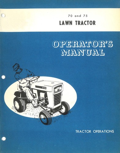 Tractor de césped y jardín manual del operador Ford 70 y 75 - Imagen 10 de 11
