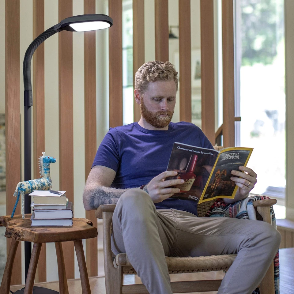 Verilux SmartLight полный спектр светодиодная современная напольная лампа с регулируемым ярким... - Изображение 2 из 4