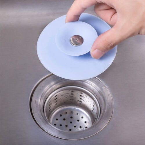 3tlg Abflusssieb Sieb Silikon Waschbecken Spüle Abfluss Dusche Badewannenstöpsel - Bild 8 von 12