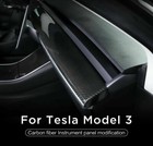 Tesla Model 3 Y Dashboard Wrap Carbon Fiber Pattern ABS Plastic Dashboard Cover