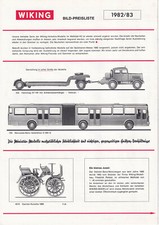 Wiking Bild-Preisliste 1982/83, Prospekt, mit Preisangaben, M&auml;ngel (3)