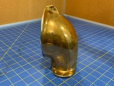 Antique Brass Nautical air vent cowl, port side