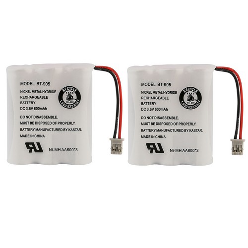 Kastar Paquete De 5 Baterías De Repuesto HHR-P104 Para Panasonic KX-TGA523M KX-TGA541S KX-TGA541W KX-GA542B KX-TGA542M KX-TGA542S KX-TGA542W KX-TGA545S KX-TGA546S KX-TGA547S KX-TGA5 48B KX-TGA548R