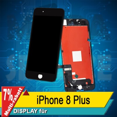 Display Für iPhone 8 Plus Komplettes Bildschirm Lcd Touch Schwarz