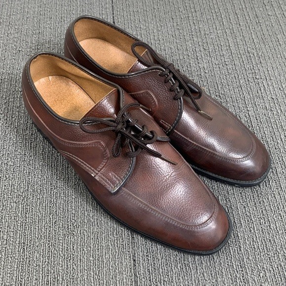 SAOLA Scarpe eleganti Derby da uomo marroni taglia 8 5 D finta pelle Oxford made in USA EJ5950