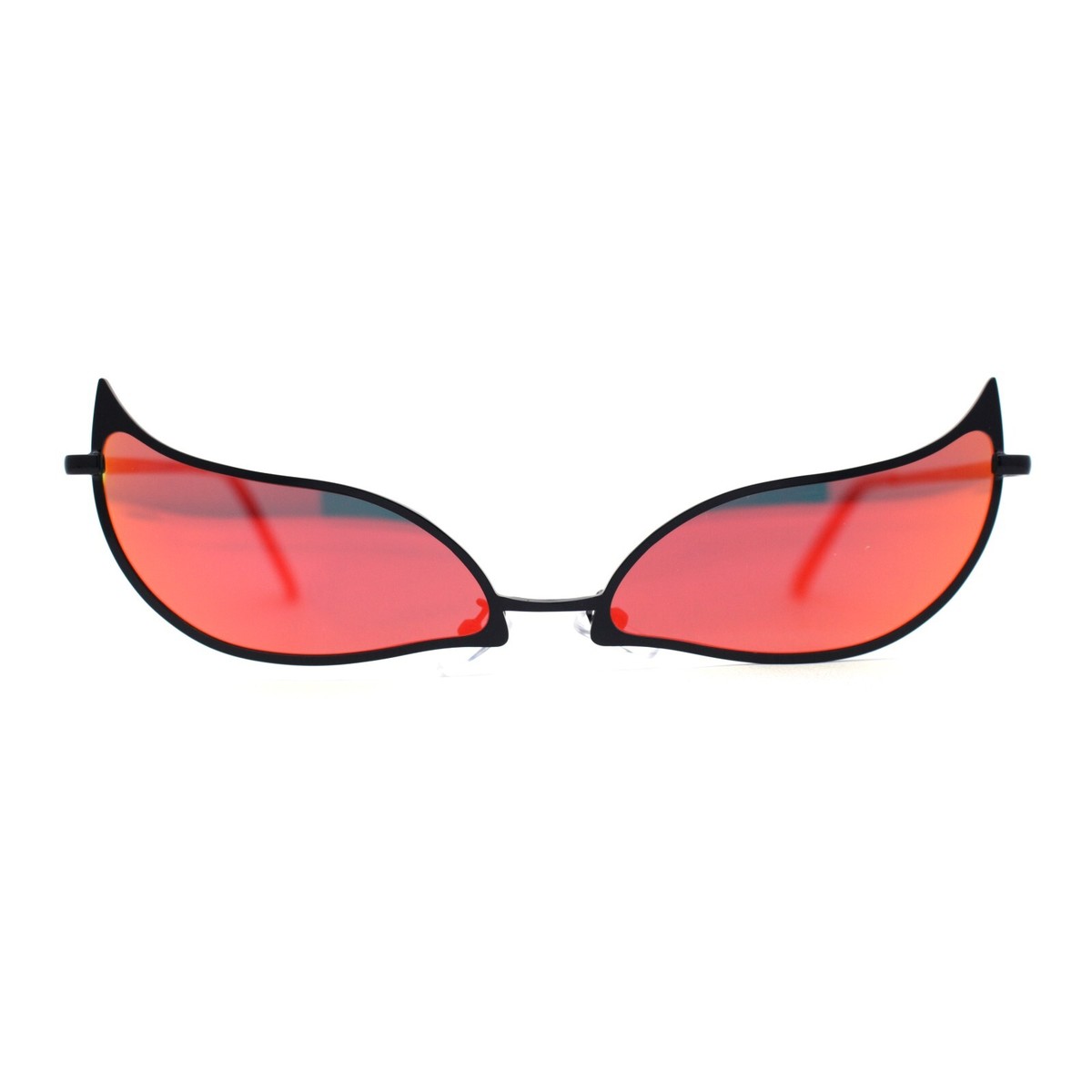 Funky Feather Leaf Shape High Temple Metal Rim Sunglasses | eBay