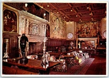 Postcard - The Assembly Room in La Casa Grande, Hearst Castle - San Simeon, CA
