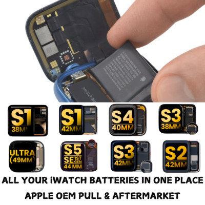 LOT Apple Watch Series 1 2 3 4 5 SE 6 7 8 9 Battery 38mm 42mm 40mm 44mm 41/45mm
