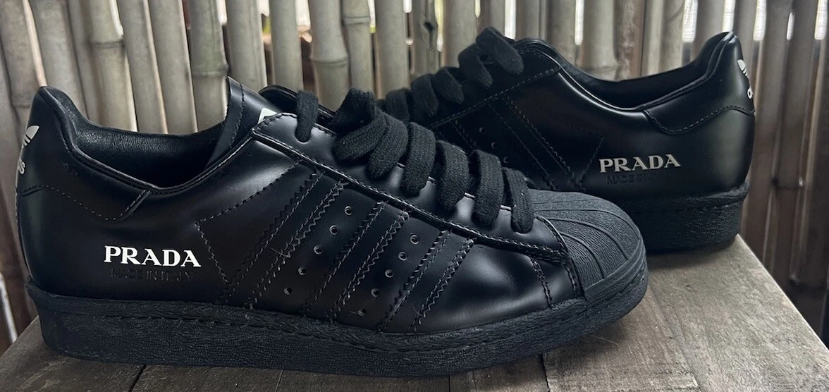 adidas Prada x Superstar Core Black for Sale | Authenticity