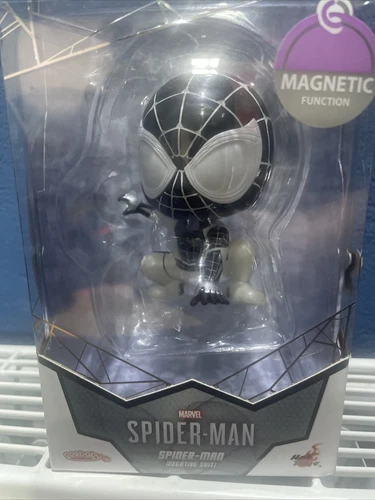 Hot Toys Cosbaby Marvel Spider-Man Figura Spiderman Traje Negativo Magnético