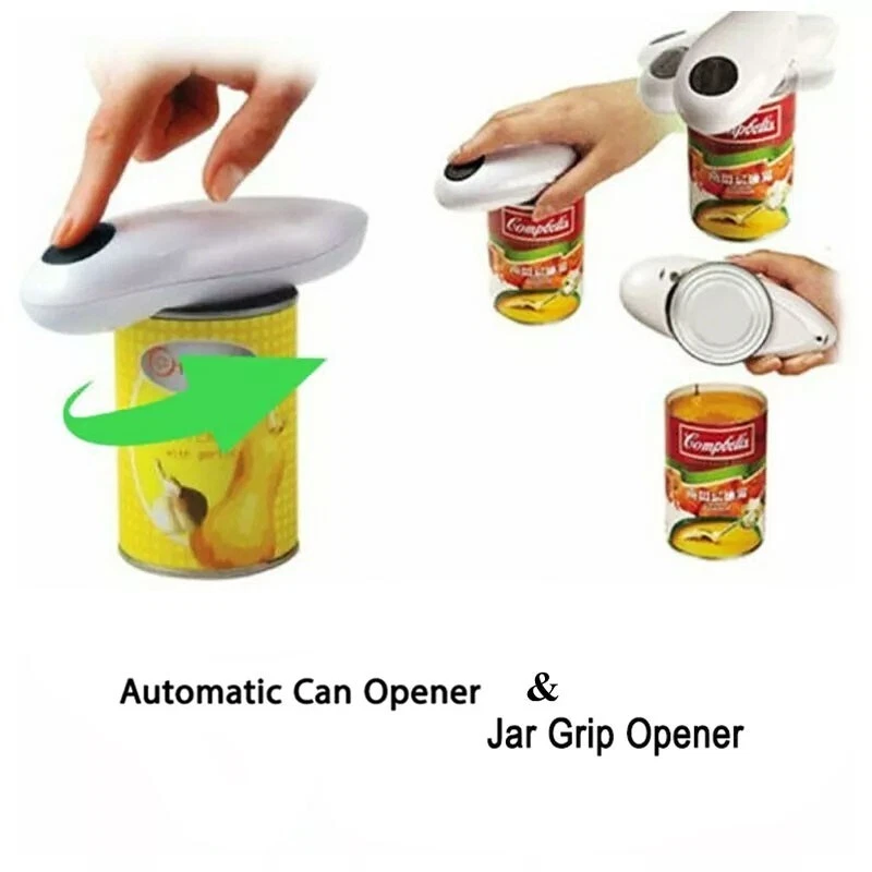 Abrelatas Automático One Touch Abridor de Tapa de Tarro Eléctrico Hogar Versión Actualizada Foto 2 de 4