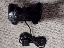 Sony PlayStation 2 PS2 DualShock 2 Controller Black Genuine OEM