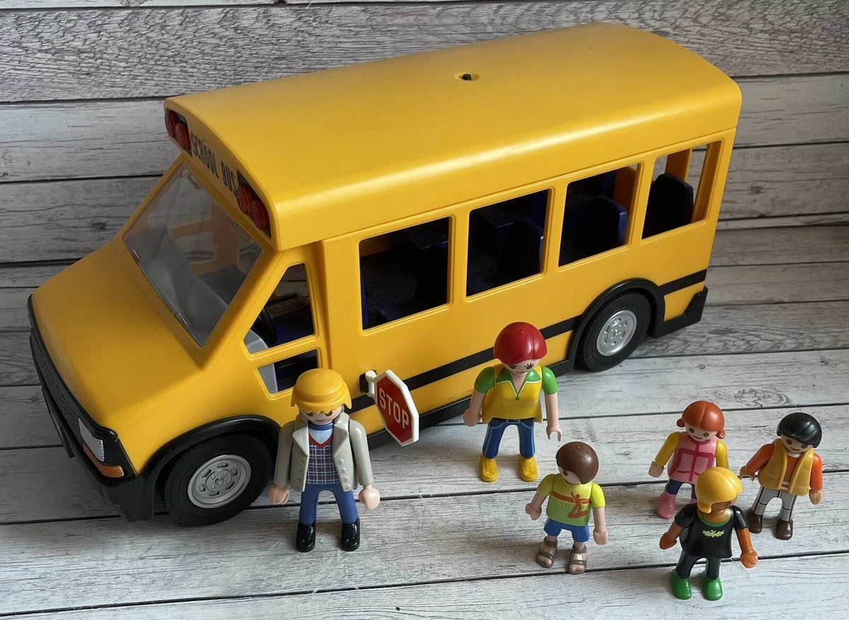 Toy school bus with working lights sales