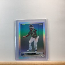 2022 TOPPS Series 1 Baseball Starling Marte base RAINBOW Foil/HOLO # 305