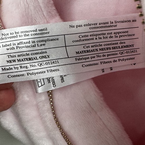 Juicy Couture Infant Snow Suit Bunting Light Pink Size 3-6 Months NWT Zip Up - Picture 11 of 14