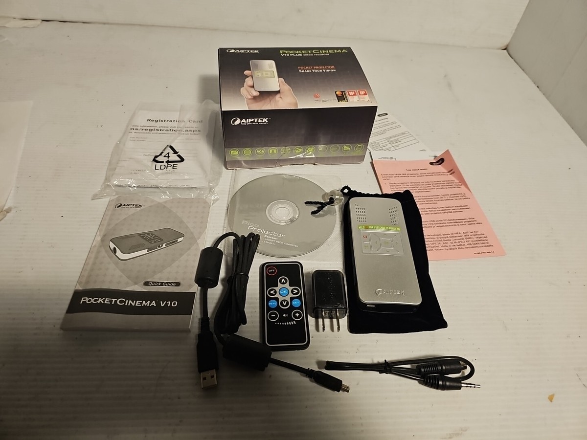 RARE! Aiptex Pocket Cinema V10 Plus, Video Recorder, Projector. | eBay