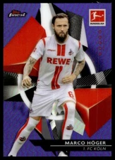 2021 Topps Finest Bundesliga Purple Marco Hoger /250 #54