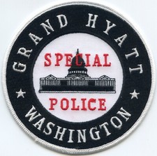GRAND HYATT HOTEL WASHINGTON DC SPECIAL POLICE PATCH