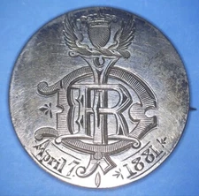 BEAUTIFULLY ENGRAVED 1881 BRITISH VICTORIAN ERA SILVER HALF CROWN - *14638599 🌈
