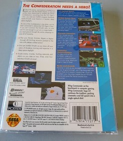Wing Commander (Sega CD 1994) CIB Complete Tested Professionally Resurfaced Disc