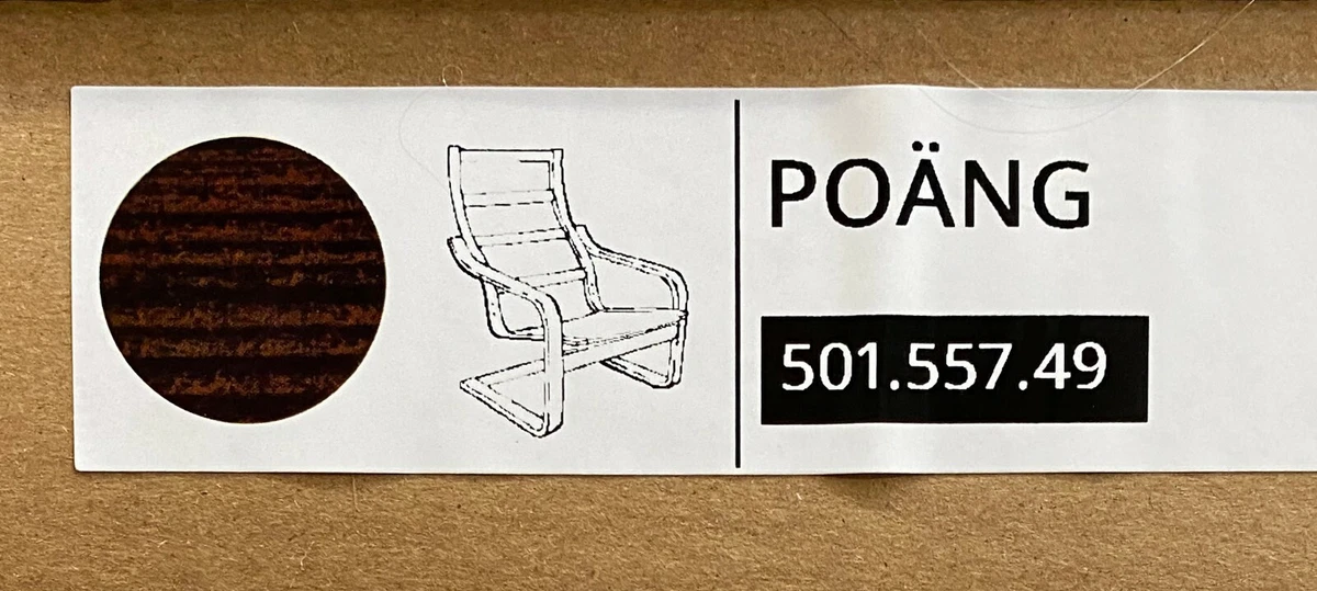 Ikea POANG Chair Armchair Frame ONLY Cushion NOT Included Brown