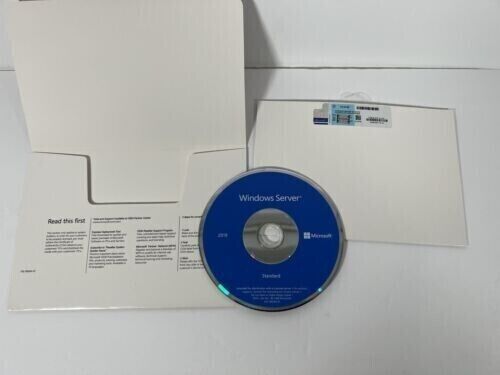 New Microsoft Windows Server 2019 Standard - New Sealed DVD Box