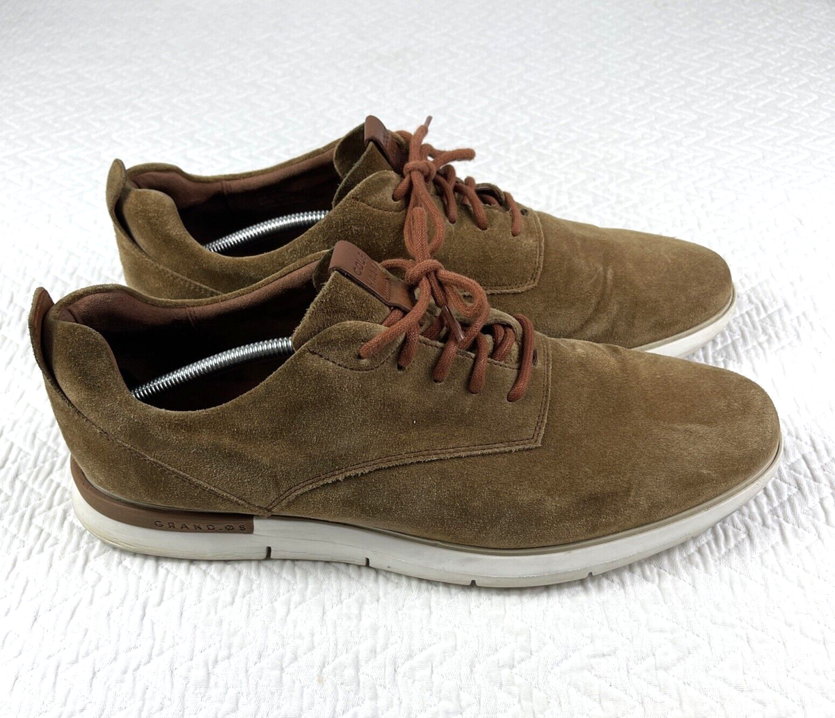 Cole Haan Grand OS Brown Suede Shoes Men