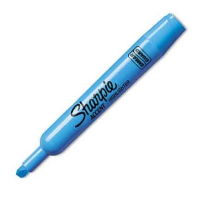 Sharpie Lot/2 Accent Tank Style Highlighter Chisel Tip Blue School Office Home