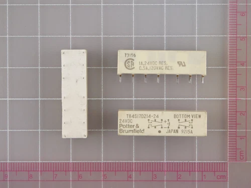 LOT OF 10 POTTER BRUMFIELD T84S17D214-24 Relay Pc Mnt 4PDT 1A 24VDC X130109