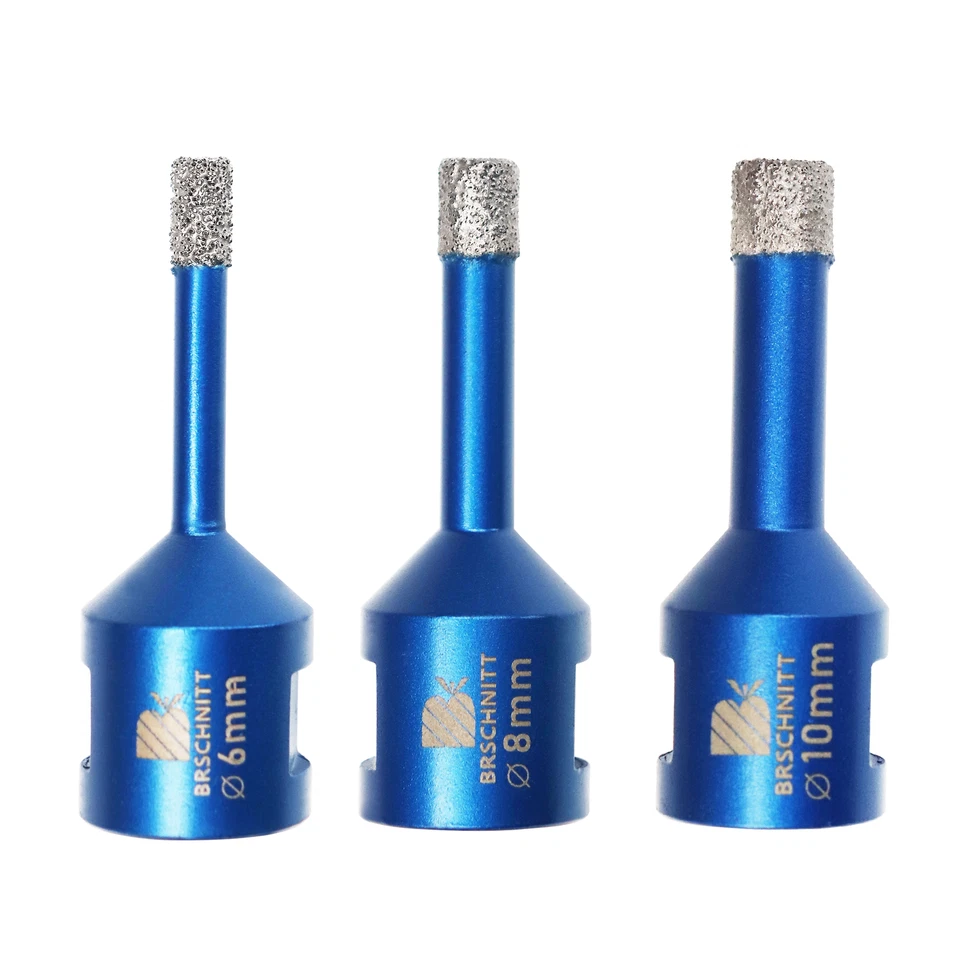 BRSCHNITT Diamantbohrer M14 Keramikfliesen Herausnehmen von Löchern und Marmor 3 Stück