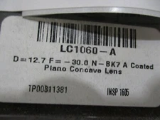  THORLABS LC1060-A - N-BK7 Plano-Concave Lens, Ø1/2", f = -30.0 mm, AR Coating: 