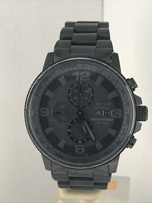 Citizen Herren Eco-Drive Promaster Nighthawk Chronograph Armband Uhr CA0295-58