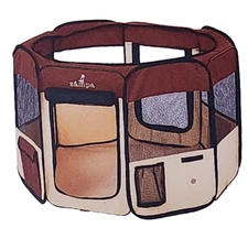 Zampa Pet Playpen Foldable Portable Dog/Cat/Puppy Kennel Medium