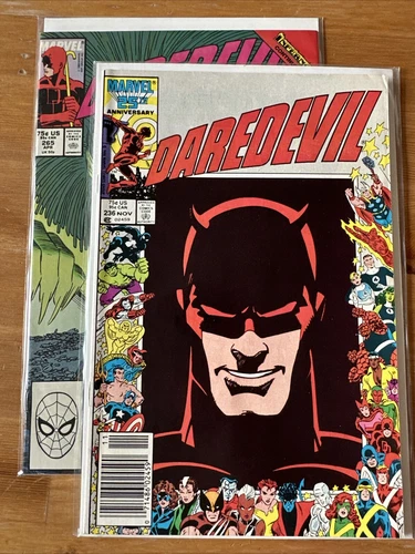 Daredevil #236 #265 (1986) Marvel Comics 25th Anniversary Cover