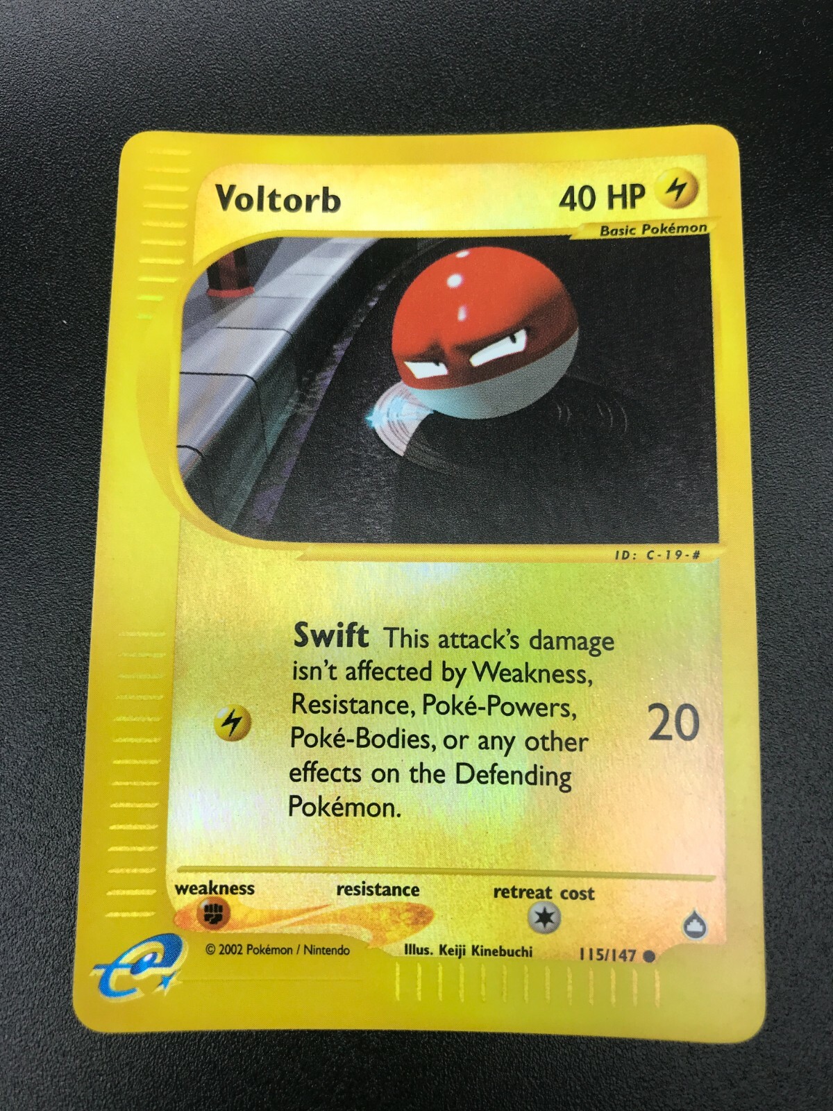 Voltorb 115/147 REVERSE HOLO Pokemon Aquapolis Vintage WOTC E Series NM 2003