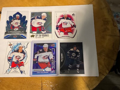 LOT 2021-22 UD - Ice - Sub Zero Rookies Cole Sillinger SZ-26 956/999 (6CARDS)