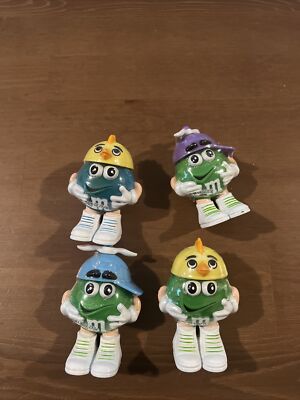 VTG Set of 4 Easter Chicken Hat Spinner Hat M&M's Minis Characters SEALED