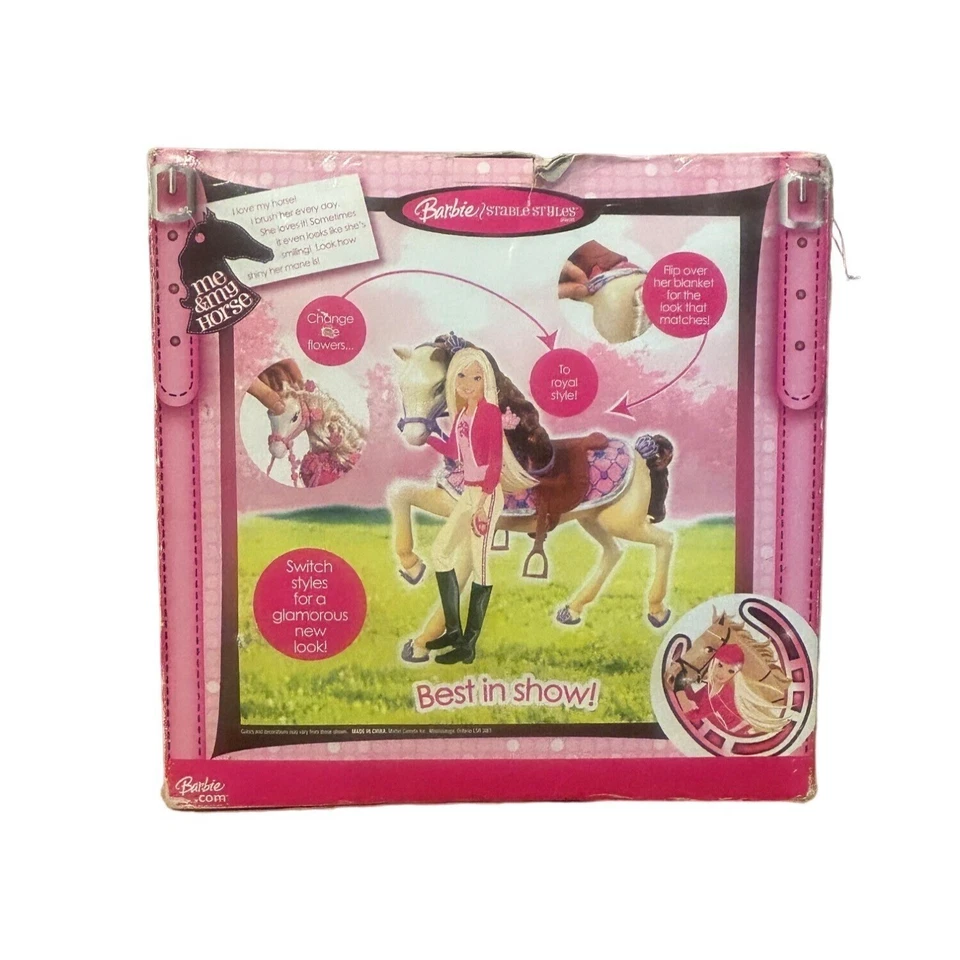 Кукла Barbie Stable Styles Dress Up Tawny Me & My Horse 2006 K8595 новая в коробке - Изображение 2 из 4
