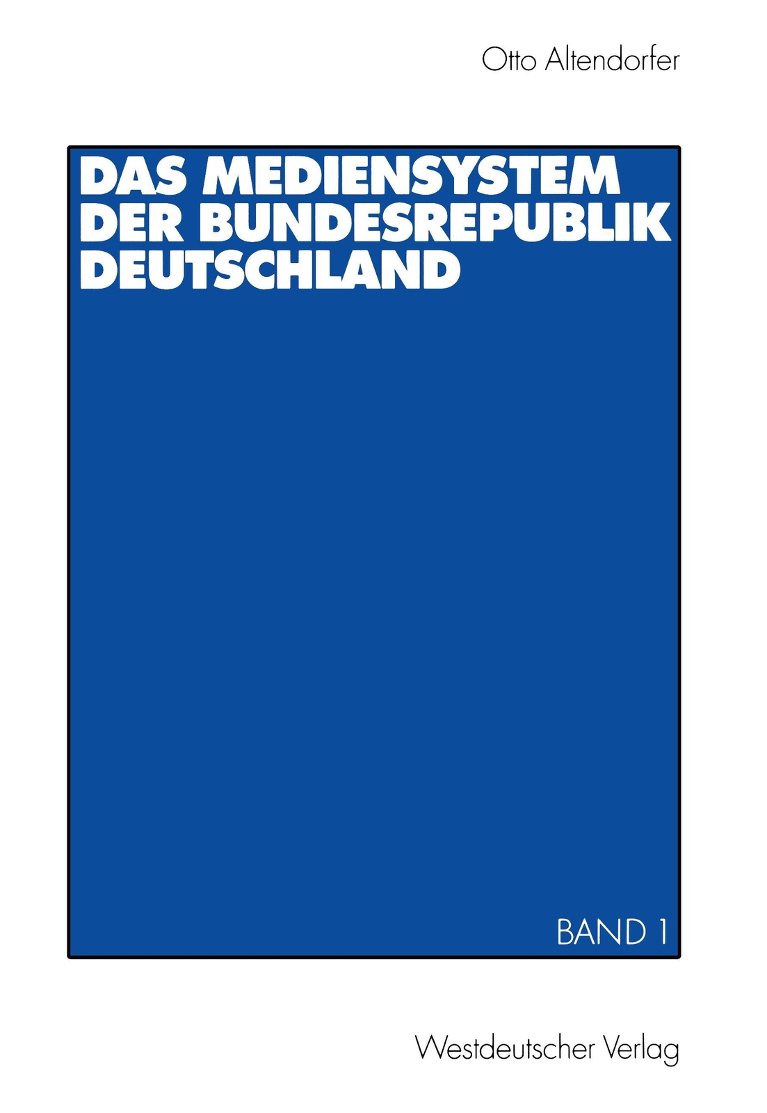 Thumbnail - Das Mediensystem Der Bundesrepublik Deutschland | Buch | 9783531134352